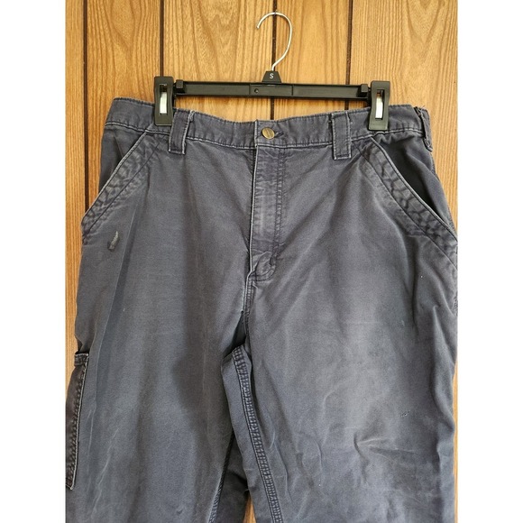 Carhartt Grey Loose Fit Carpenter utility work Jeans Mens Size 36x30 *Flaw* - Picture 10 of 12